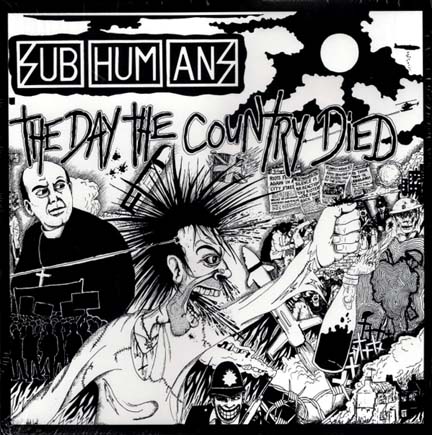 SUBHUMANS "The Day The Country Died" LP (PP) Andromeda Marble